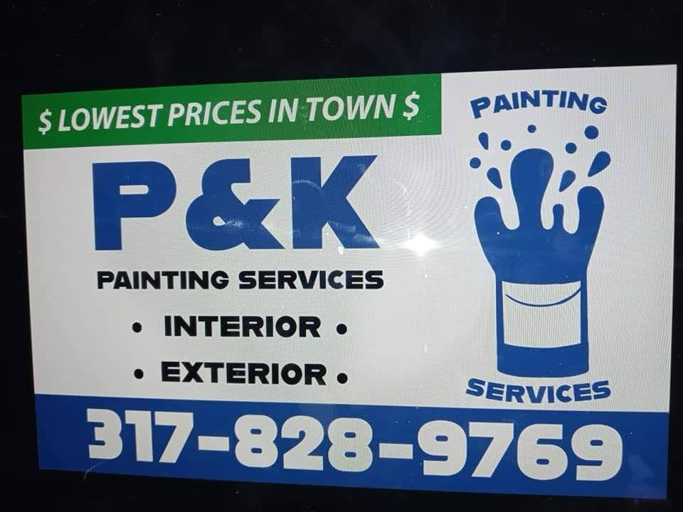 Logo for P&K painting and handyman services