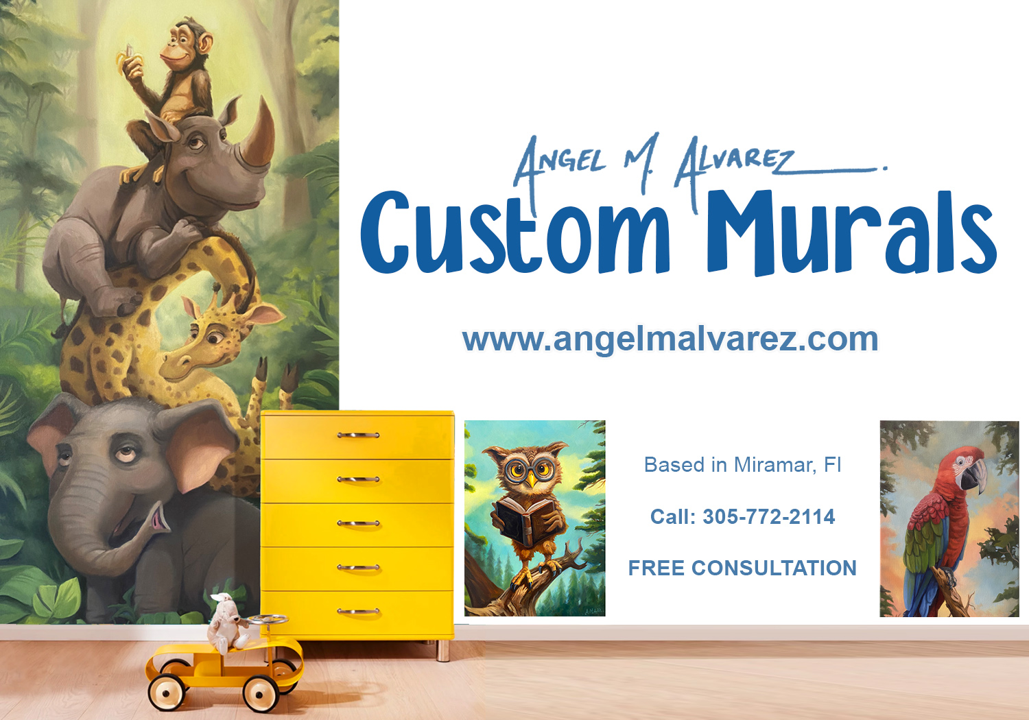 Angel M Alvarez Illustration logo