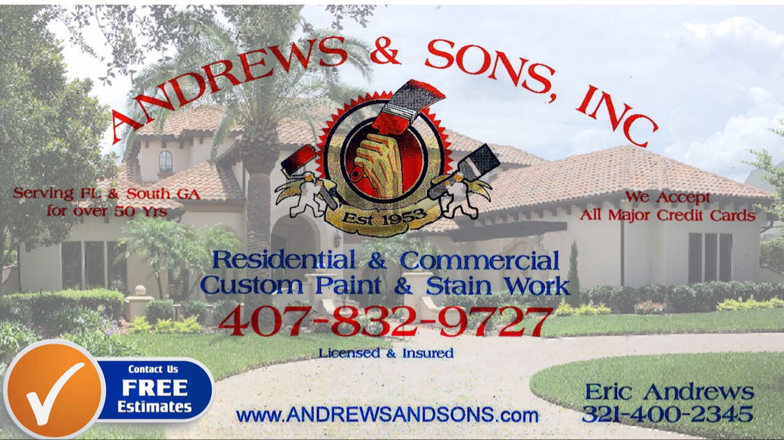 Avatar for Andrews & Sons Custom Paint & Stain