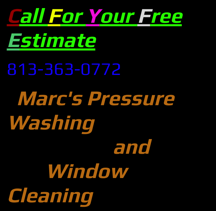Marc's pressure washing and window cleaning logo