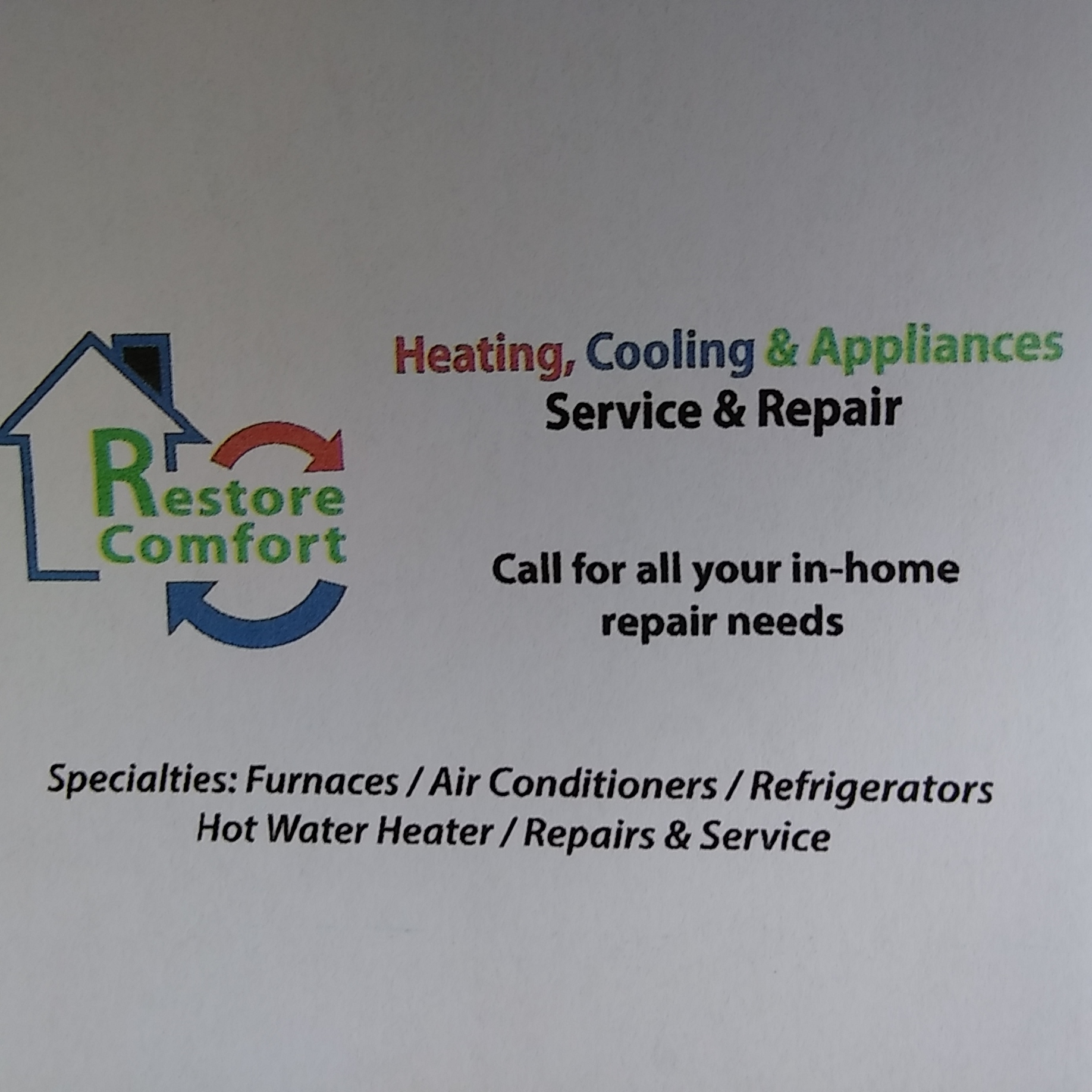 Restore Comfort Appliances LLC logo