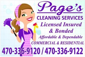 Page's Cleaning Service logo