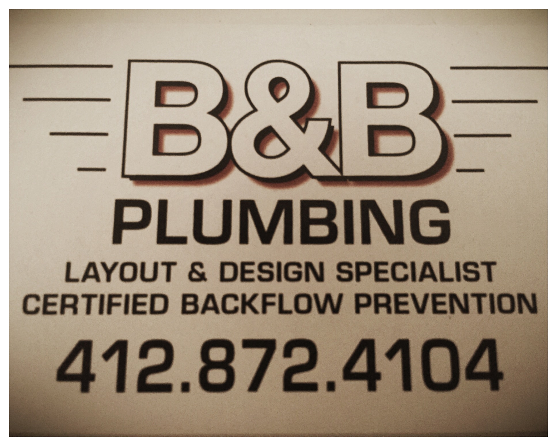 B And B Plumbing logo