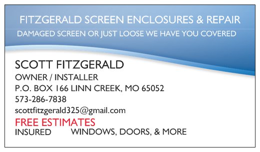 Fitzgerald Screen Enclosures & Repair logo