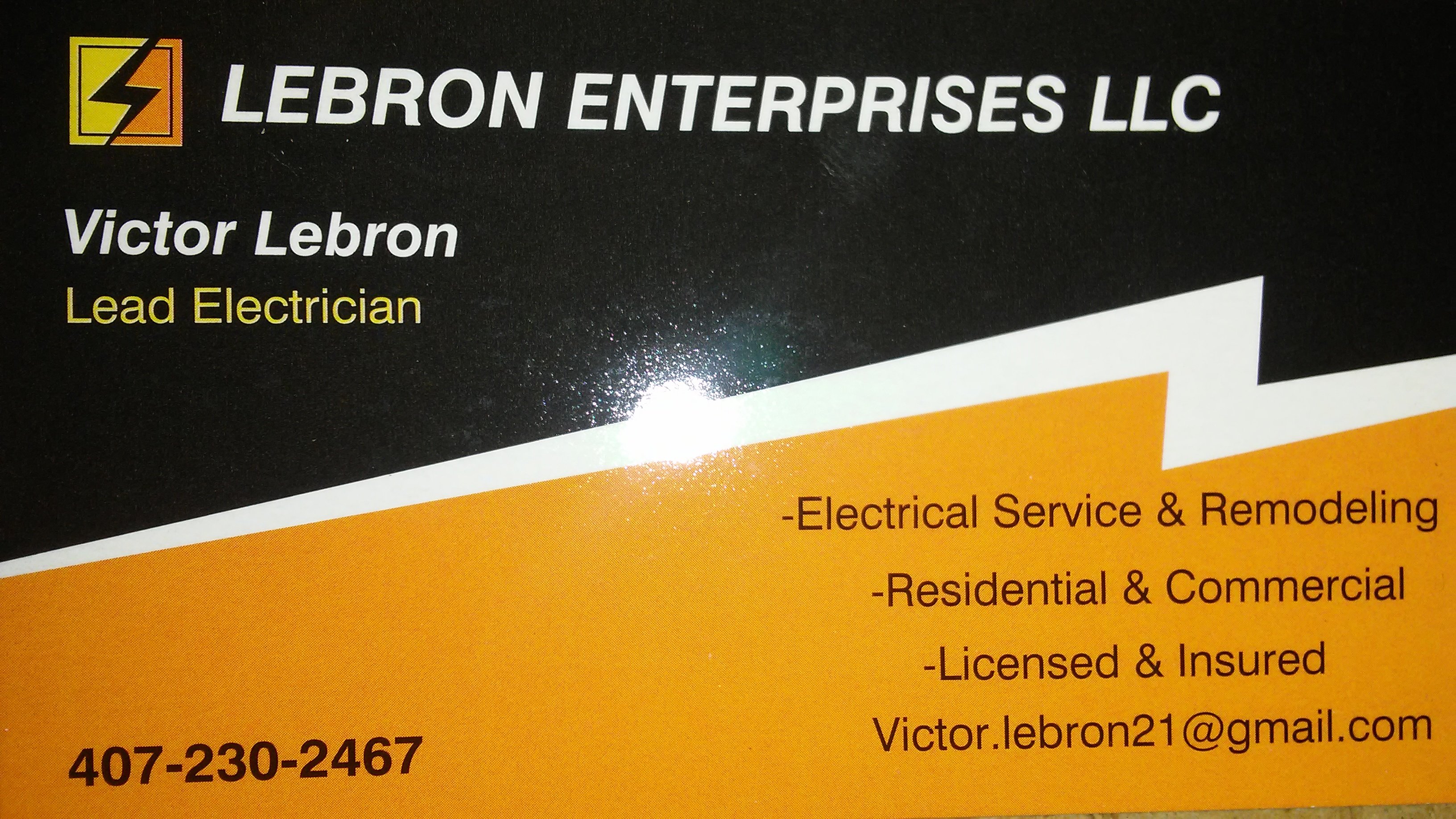 Logo for LEBRON ENTERPRISES