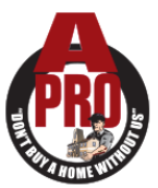 Logo for A Pro Home Inspections