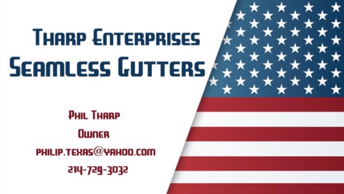 Logo for Tharp Enterprises Seamless Gutters