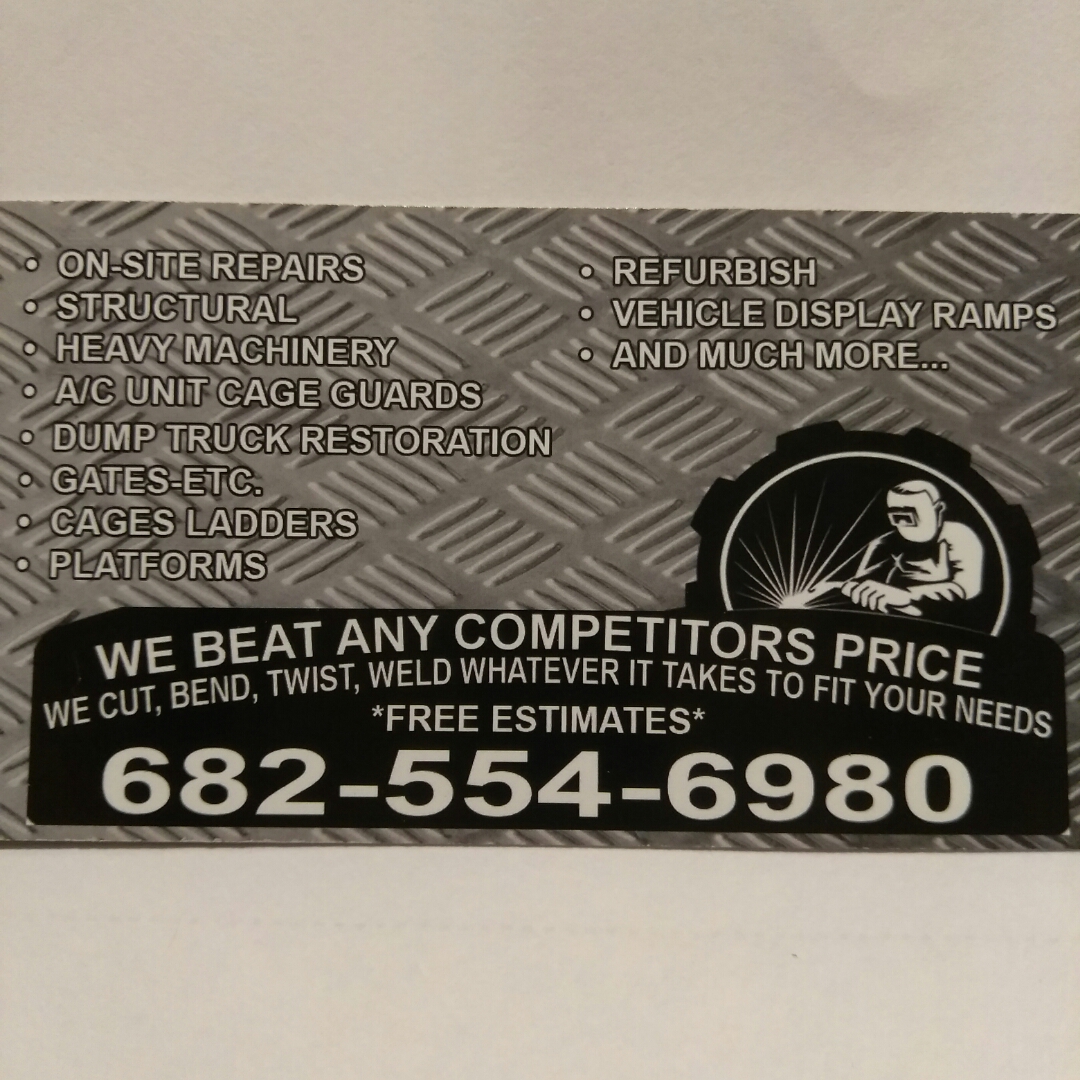 Custom welding and fabrication logo