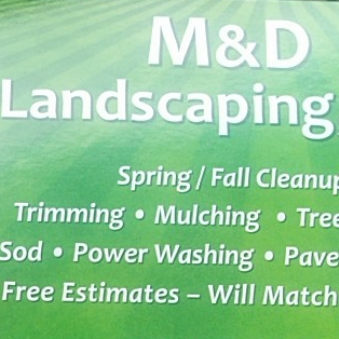M&D Landscaping logo