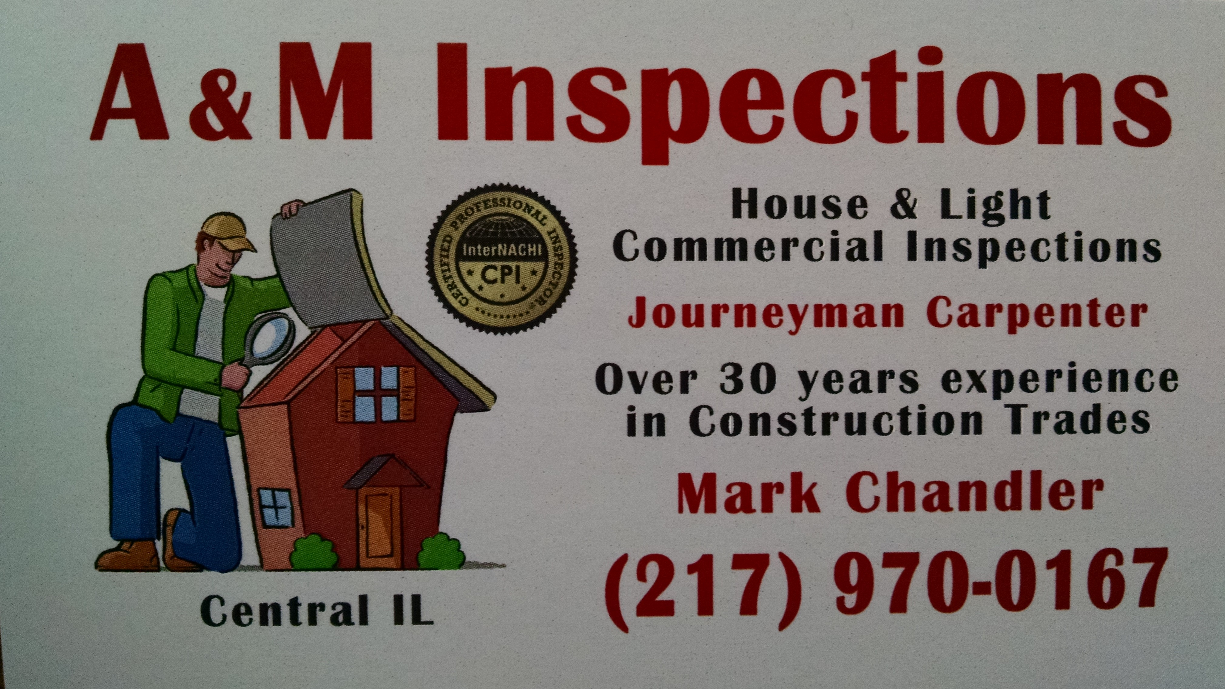 Logo for A & M Inspections