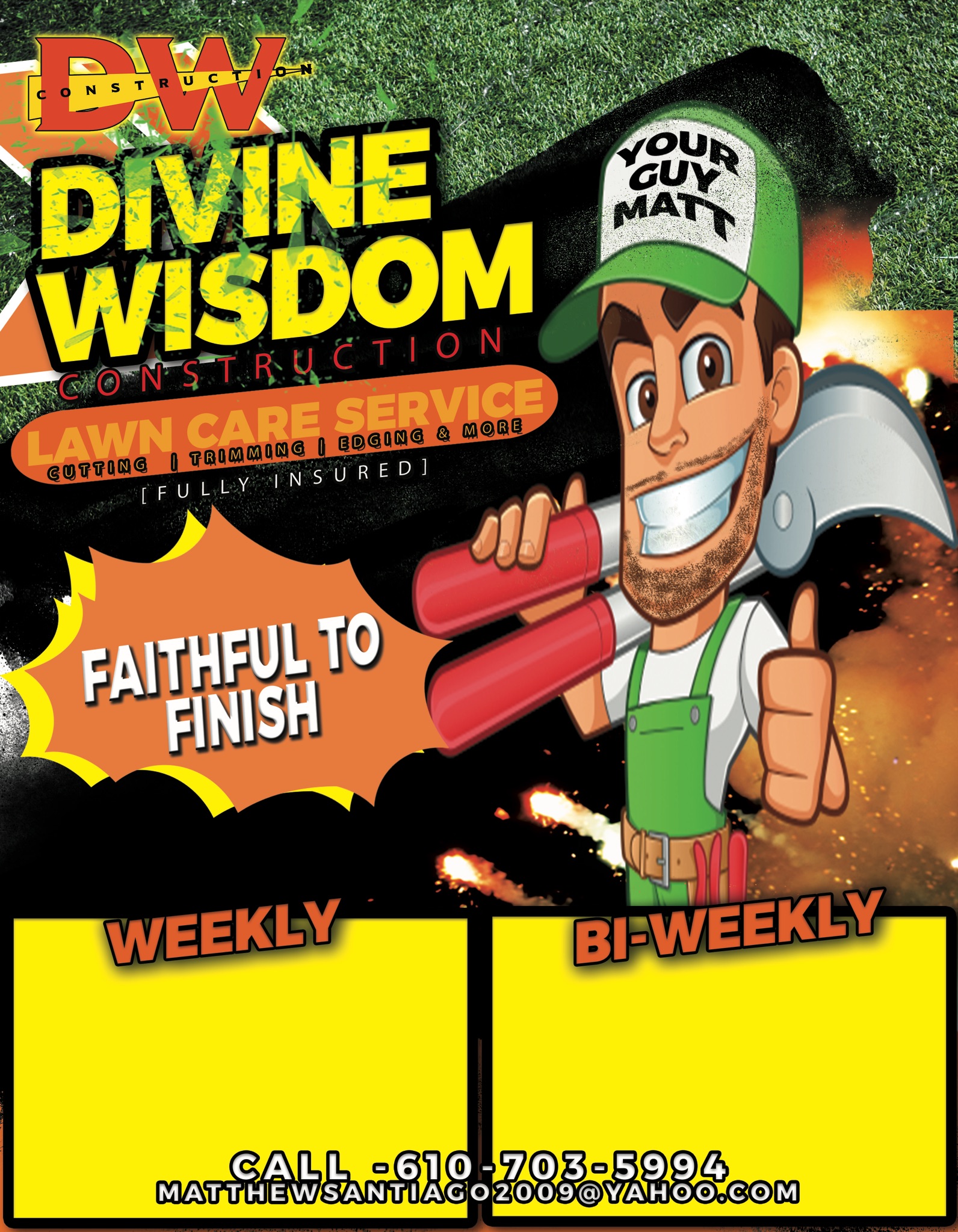 Divine Wisdom Lawn Service logo
