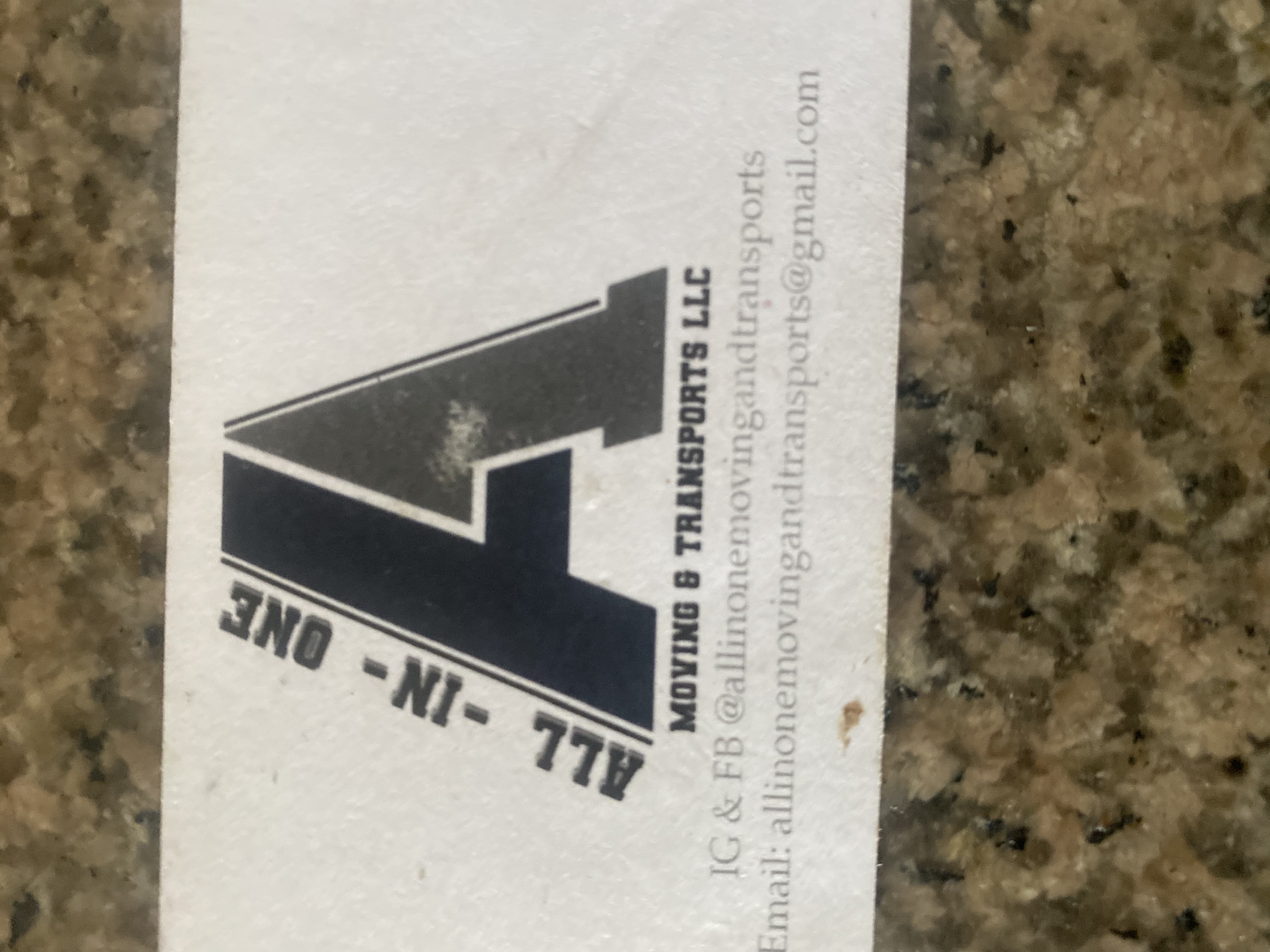 Logo for All In 1 Moving and Transport