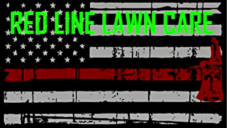 Red line lawncare logo