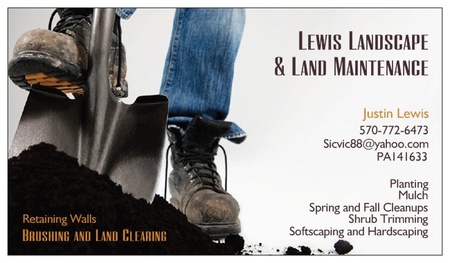 Lewis Landscape & Land Maintenance logo