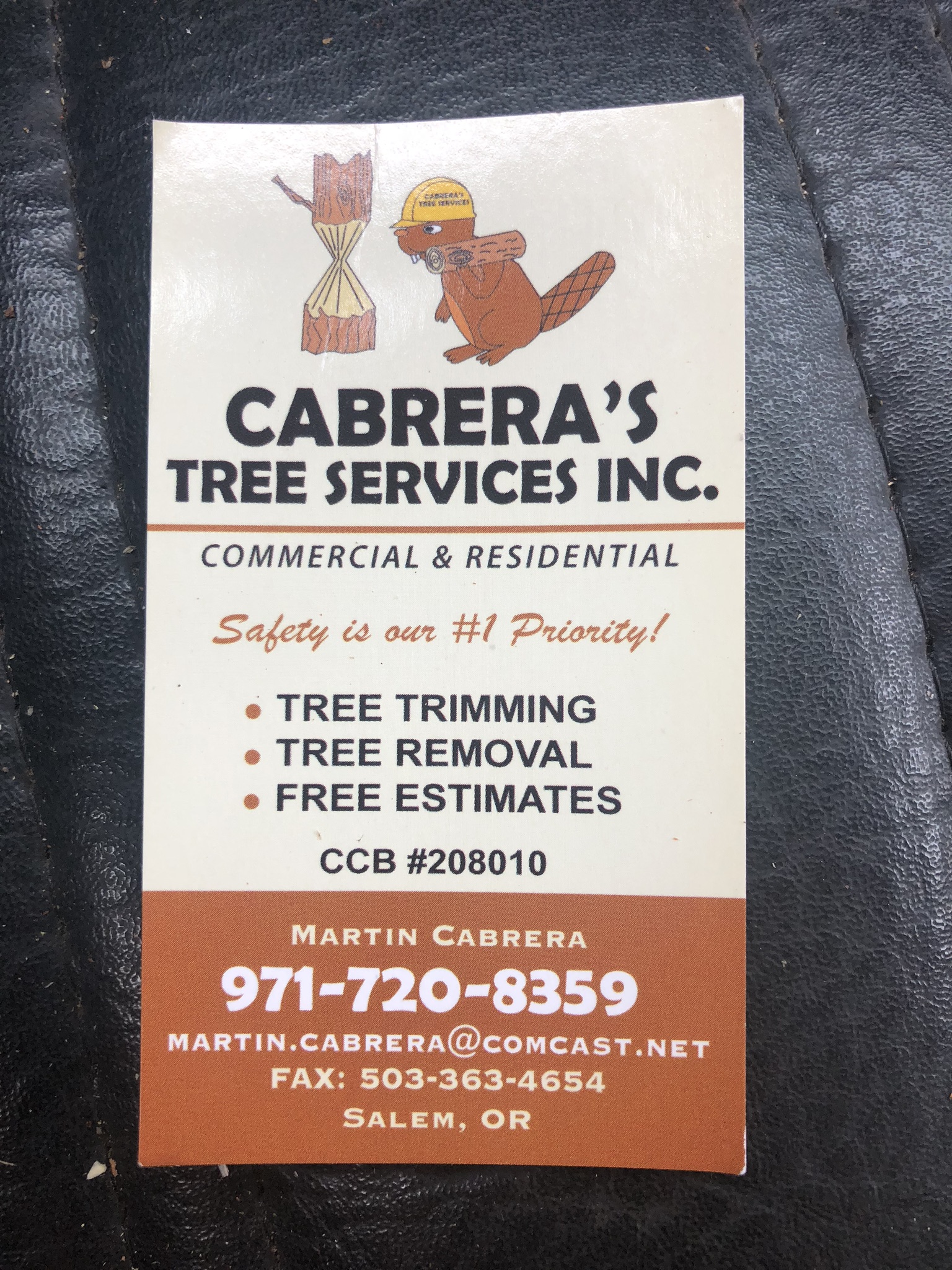 Logo for Cabreras Tree service