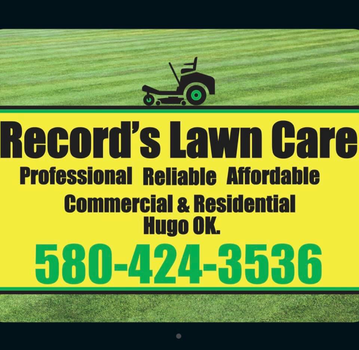 Records Lawn Care logo