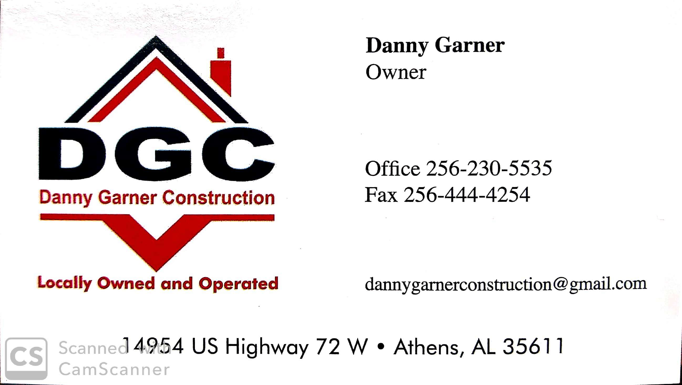 Danny Garner Construction, LLC logo