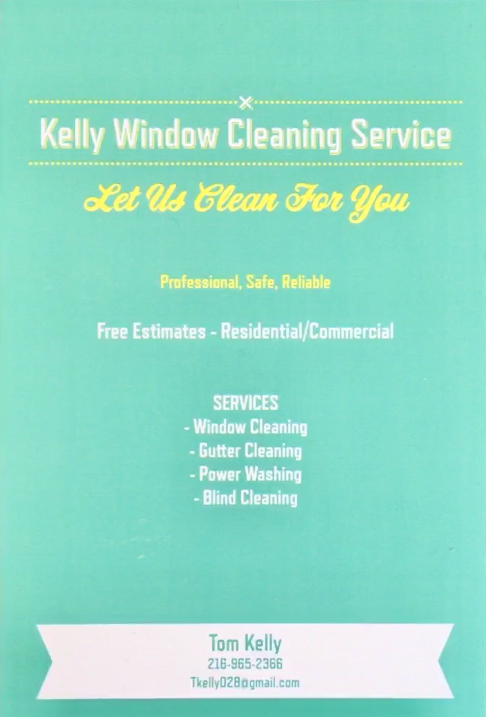 Kelly Window and Gutter Cleaning logo