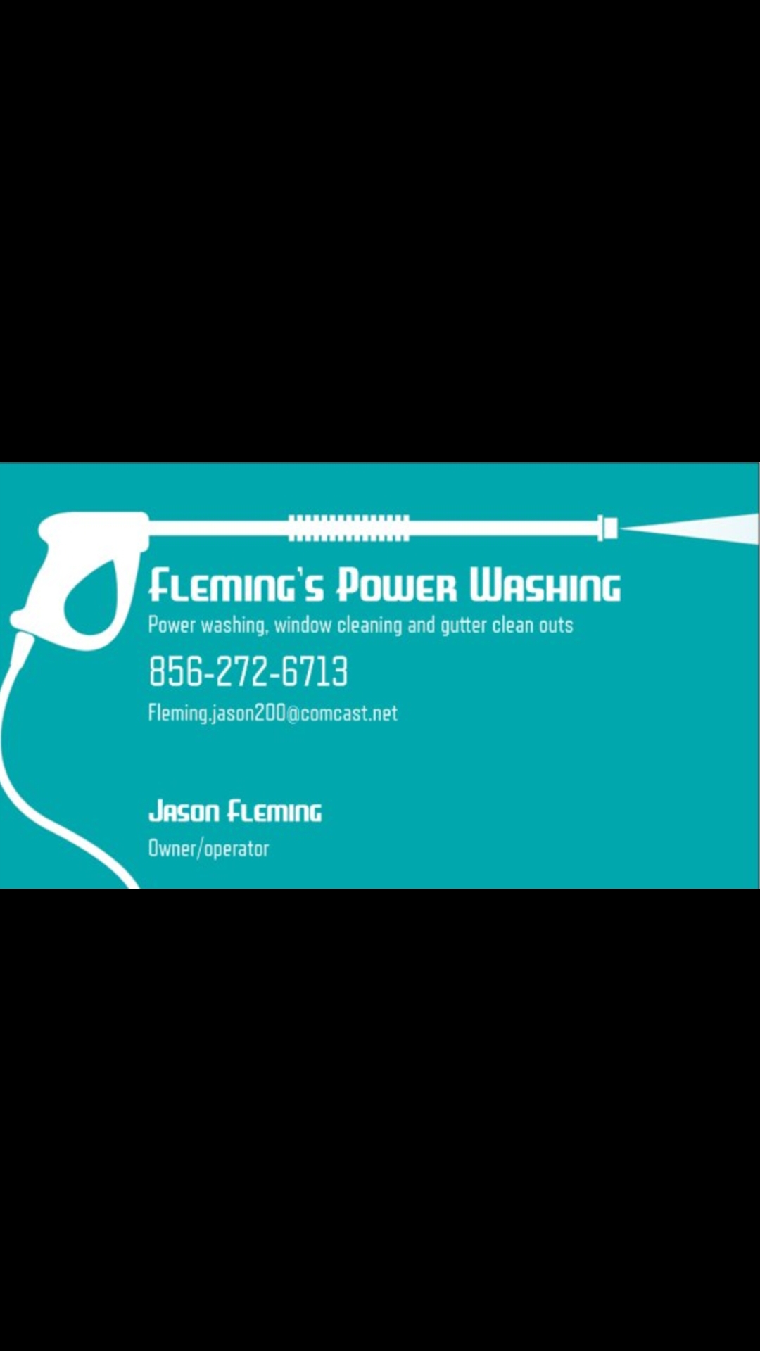 Fleming's power washing logo
