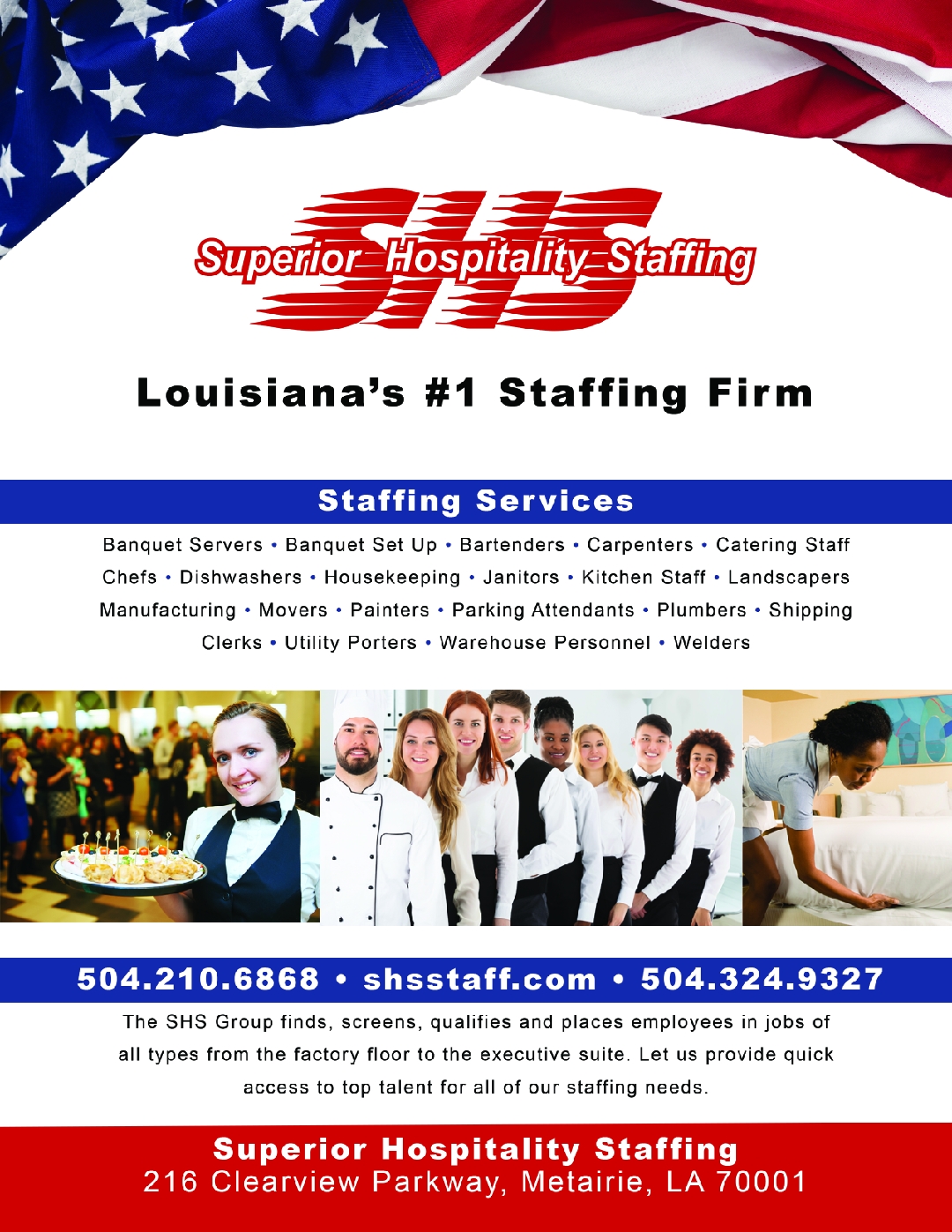 SUPERIOR HOSPITALITY STAFFING logo