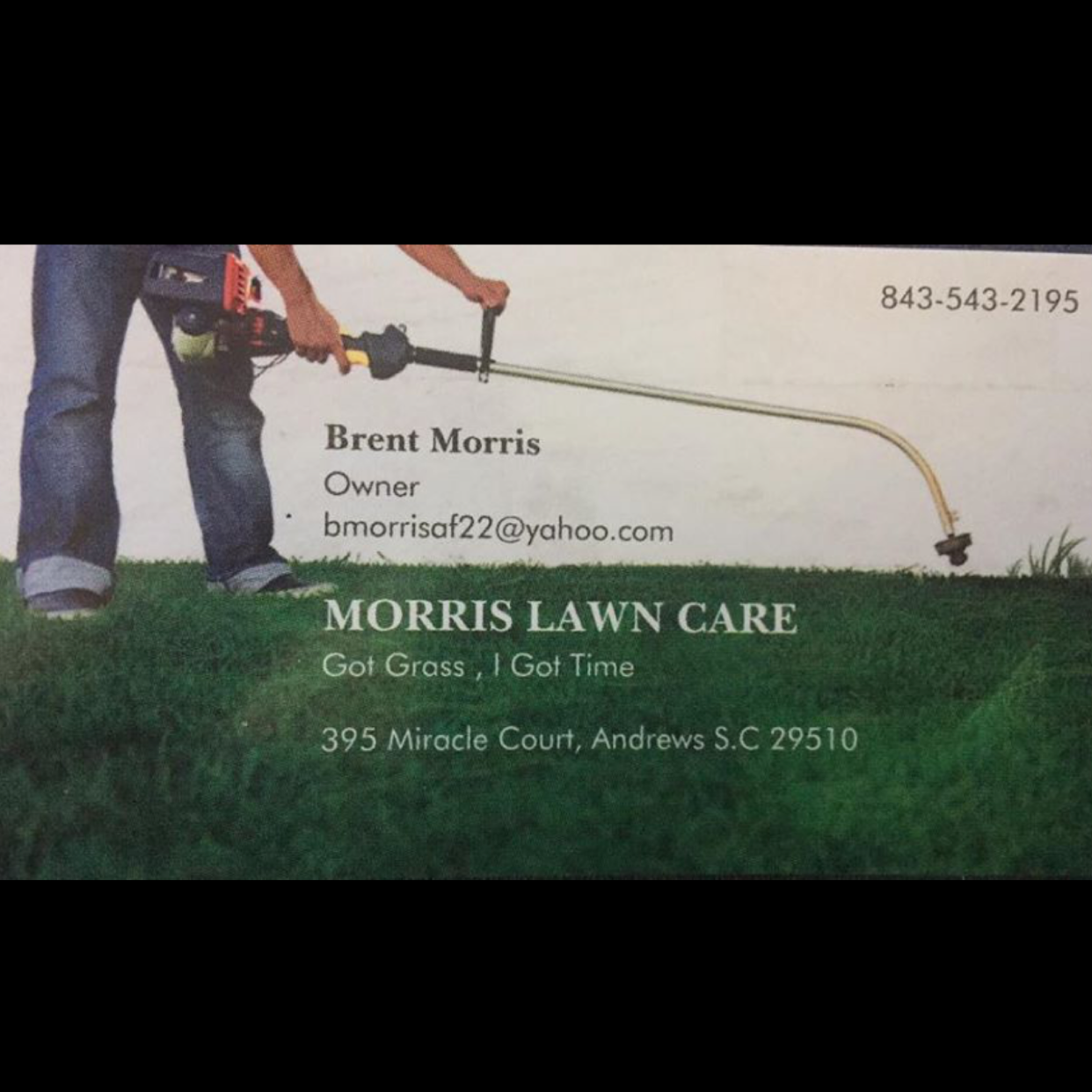 Morris lawn care logo