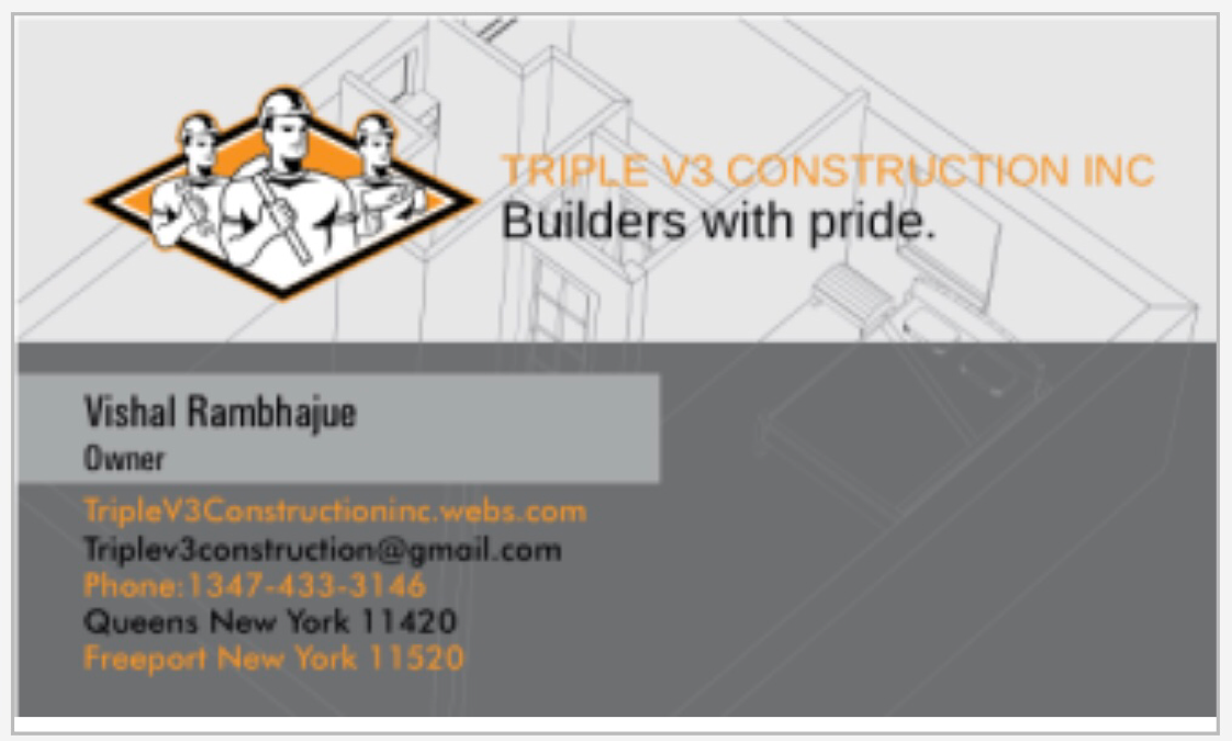 Triple V3 Construction Inc logo