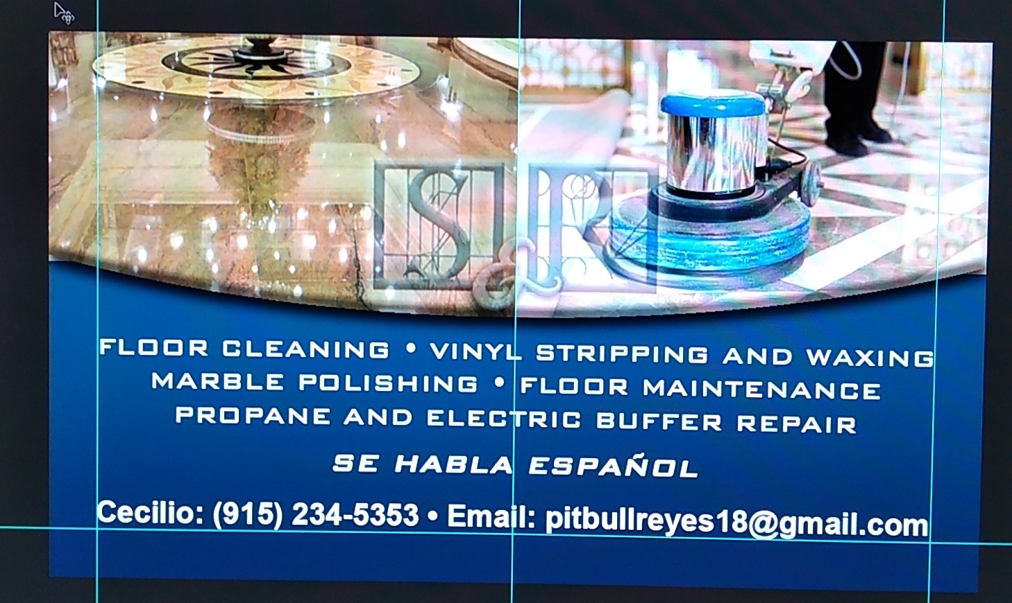 S & R floor cleaning and maintenance logo