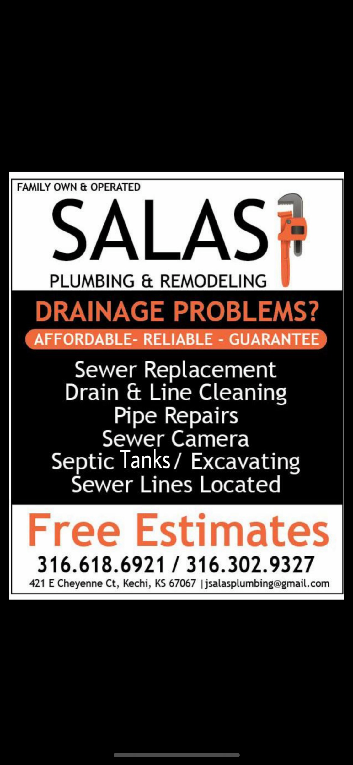 Logo for Salas Plumbing and Remodeling