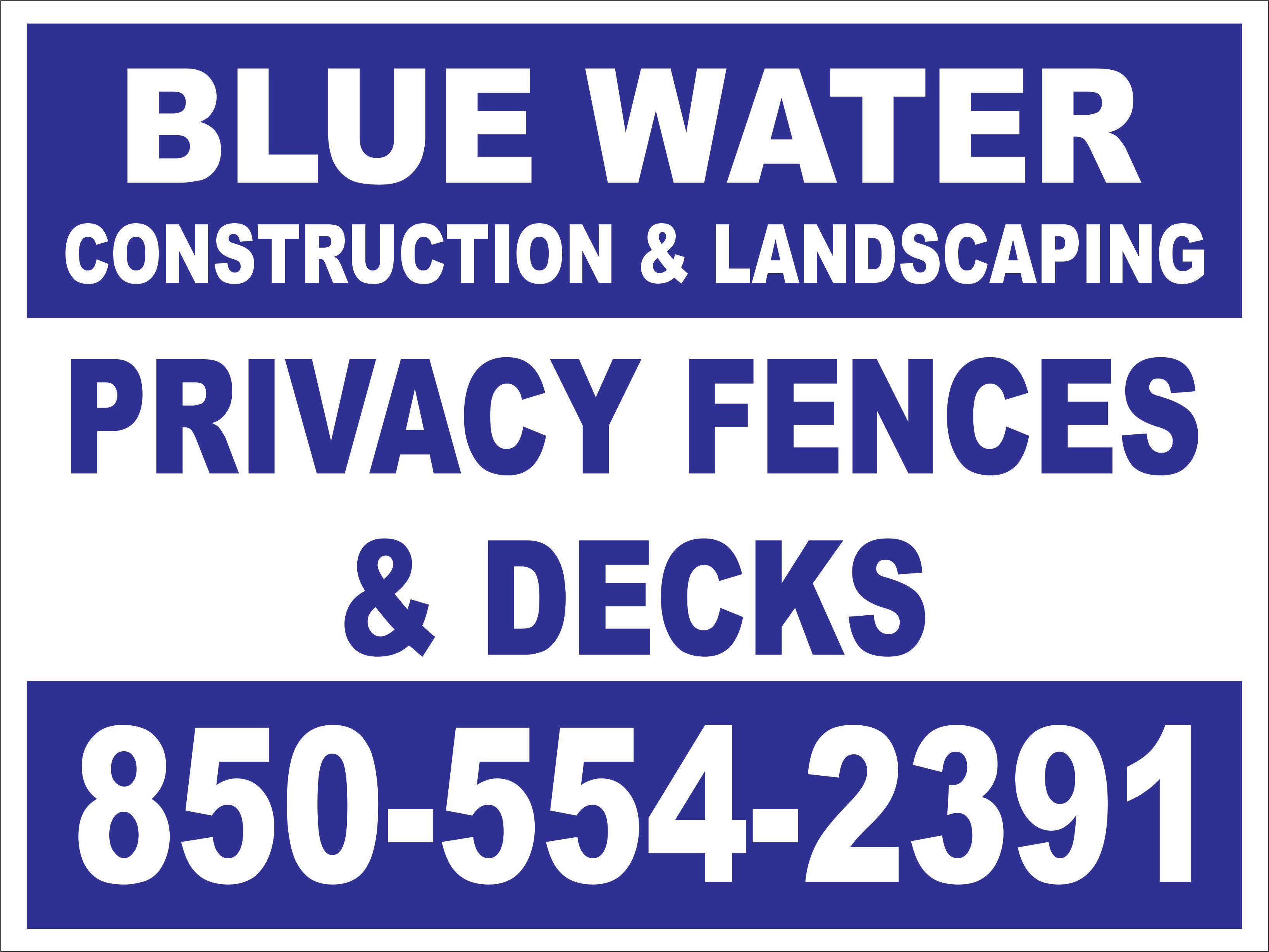 Avatar for Blue Water Construction  and  Landscaping Inc