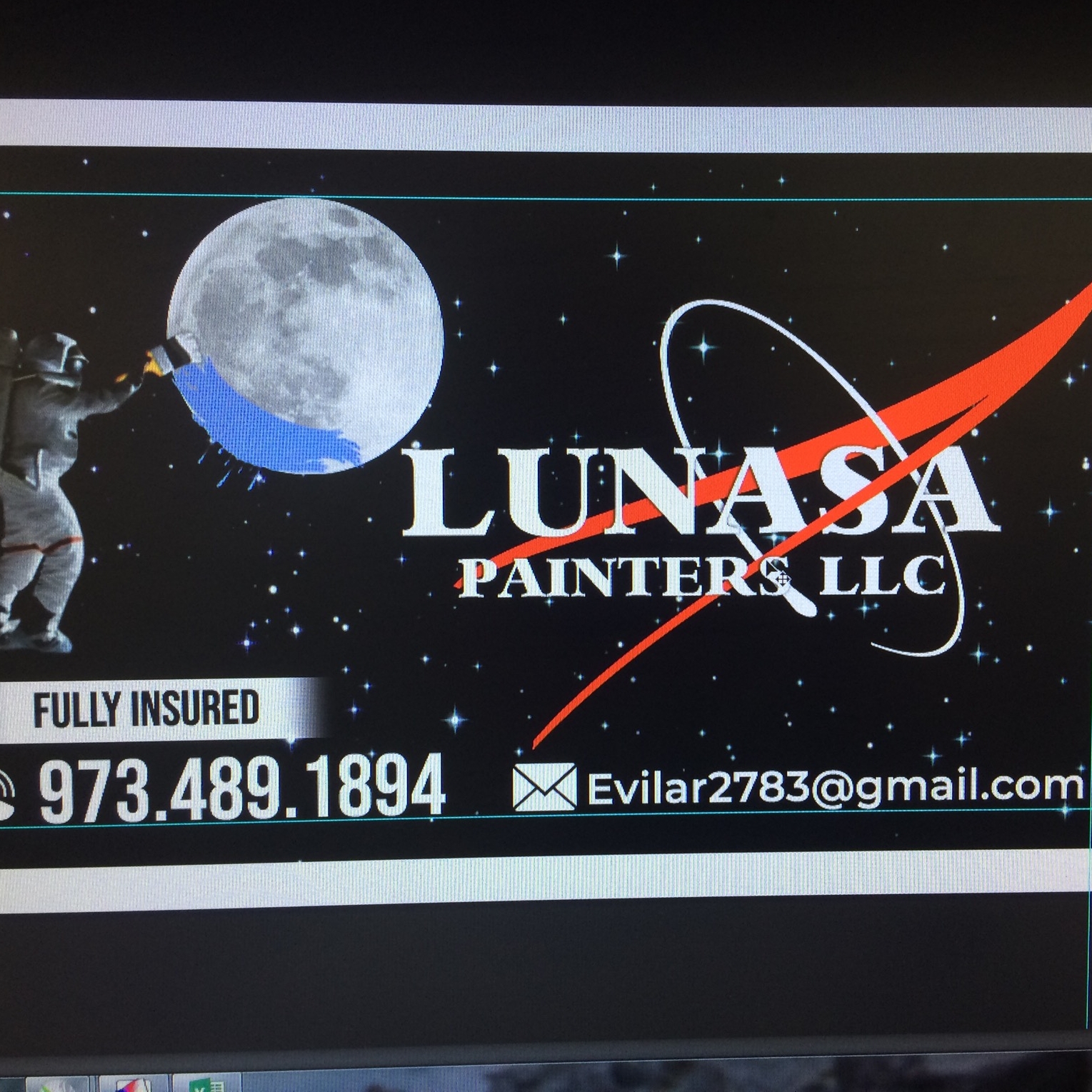 Logo for LUNASA PAINTER'S LLC.
