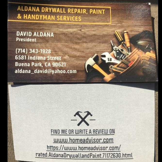 Aldana Drywall Repair, Paint & Handyman Services logo
