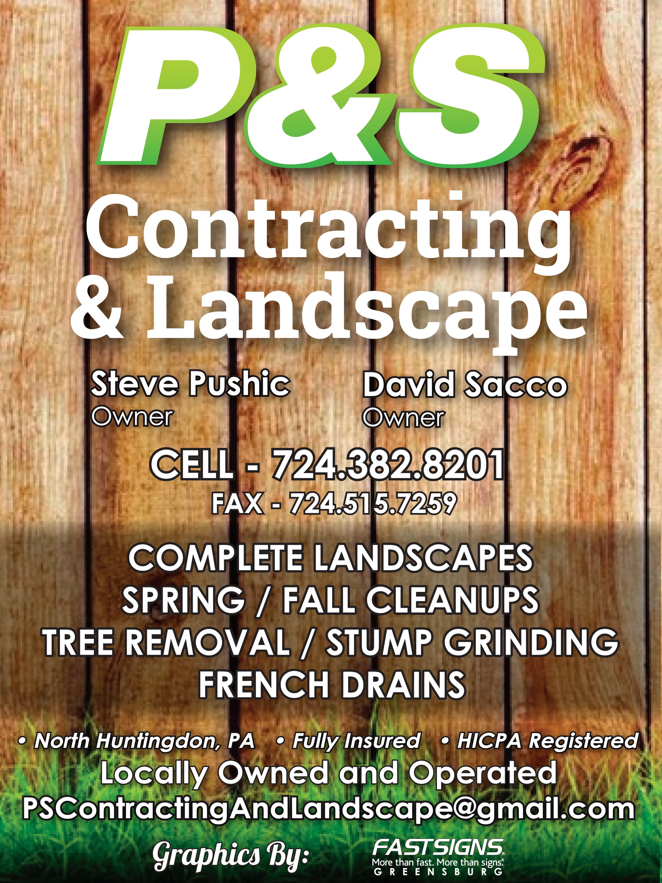 P&S Contracting and Landscape logo