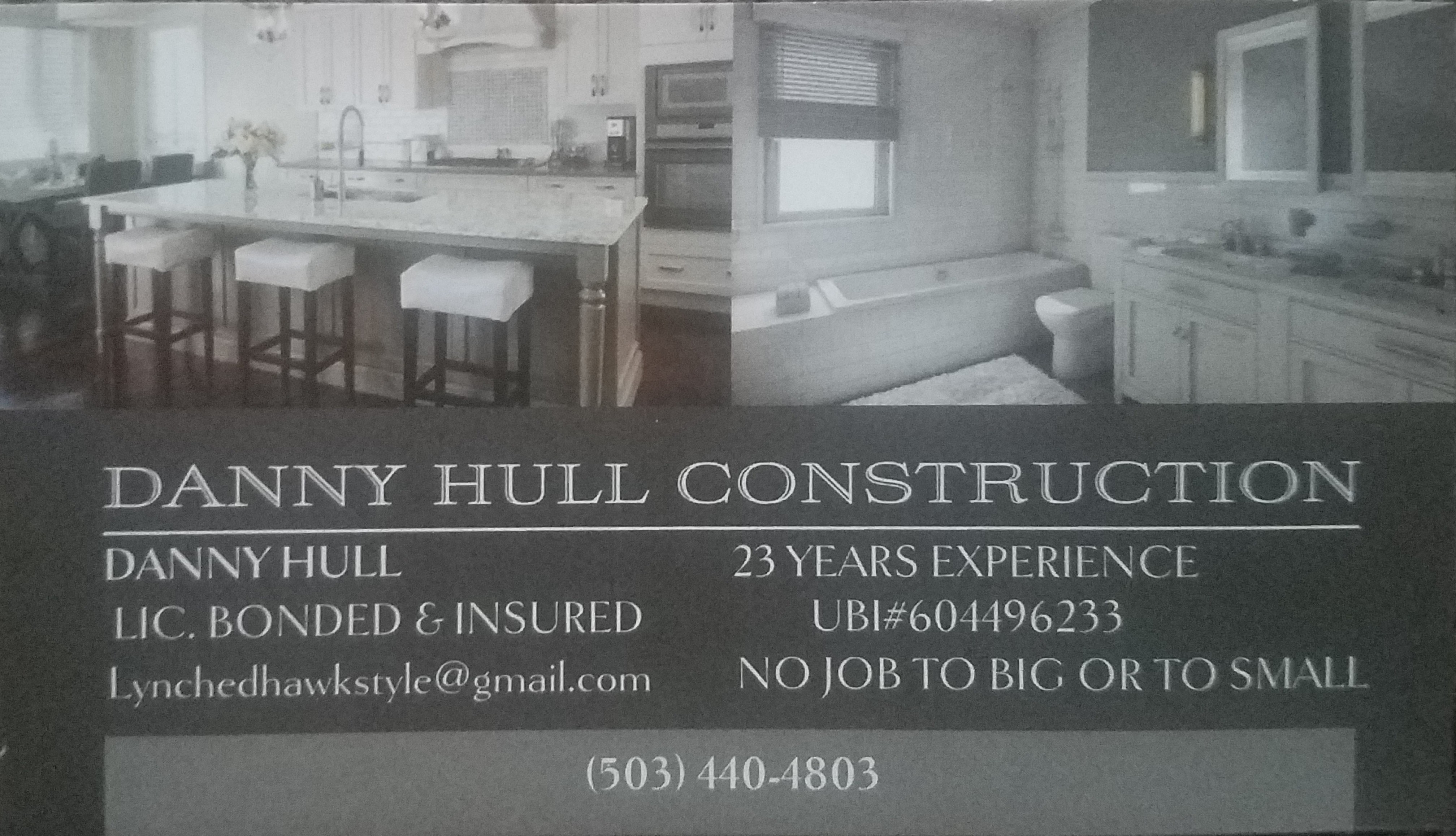 DANNY HULL CONSTRUCTION logo