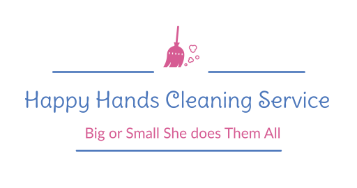 commercial cleaning only Happy Hands Cleaning Service logo