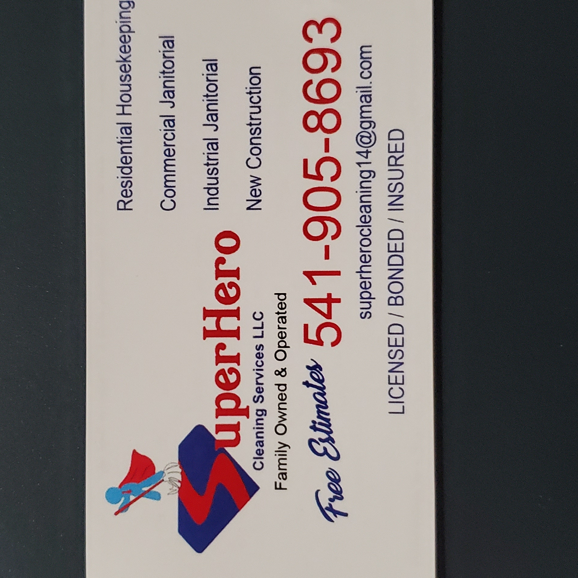 Superhero Cleaning services LLC logo