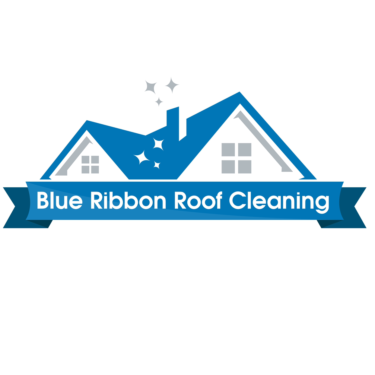 Blue Ribbon Roof Cleaning logo