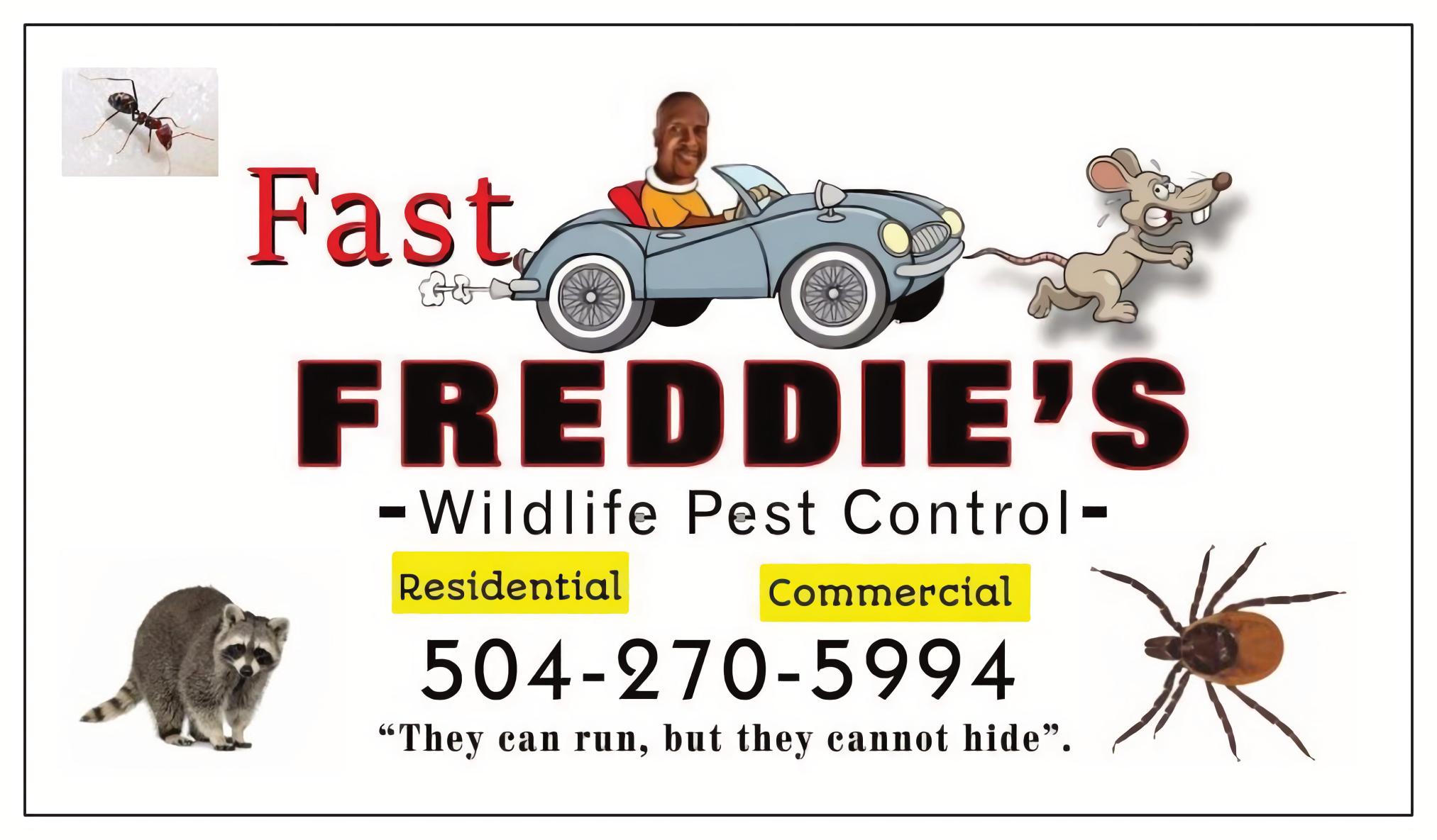 Fast Freddie's Pest Control logo