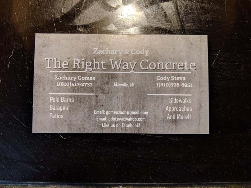 The Right Way Concrete logo