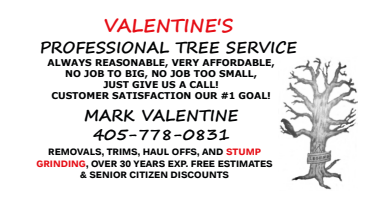 Valentine's Professional Tree Service logo