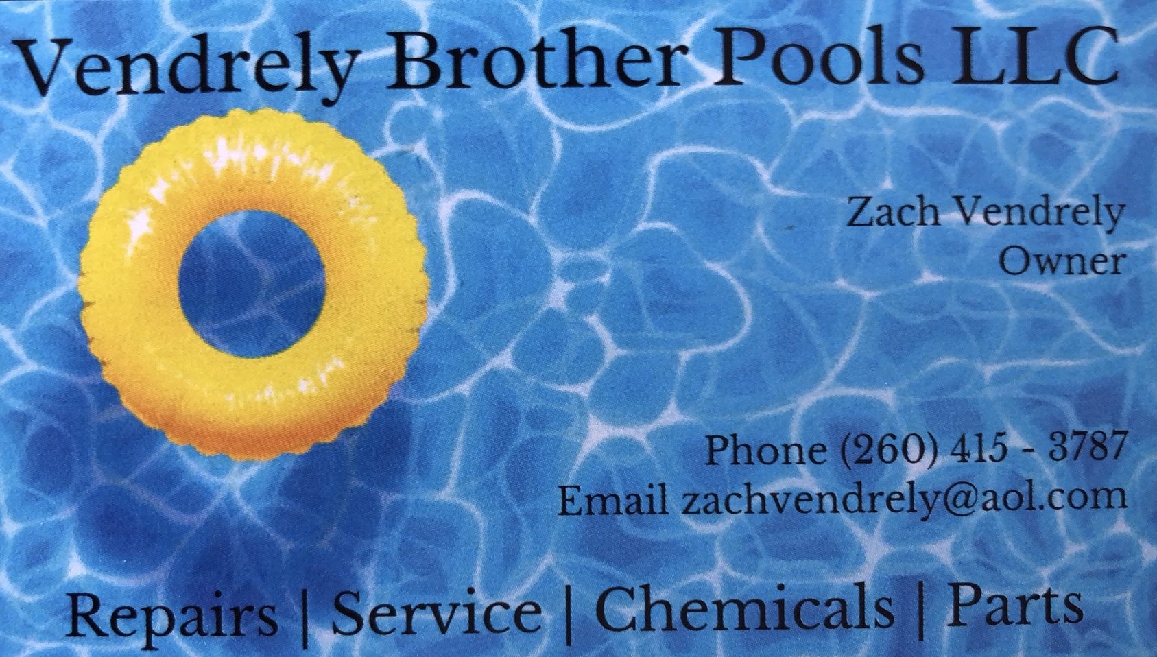Vendrely Brother Pools logo