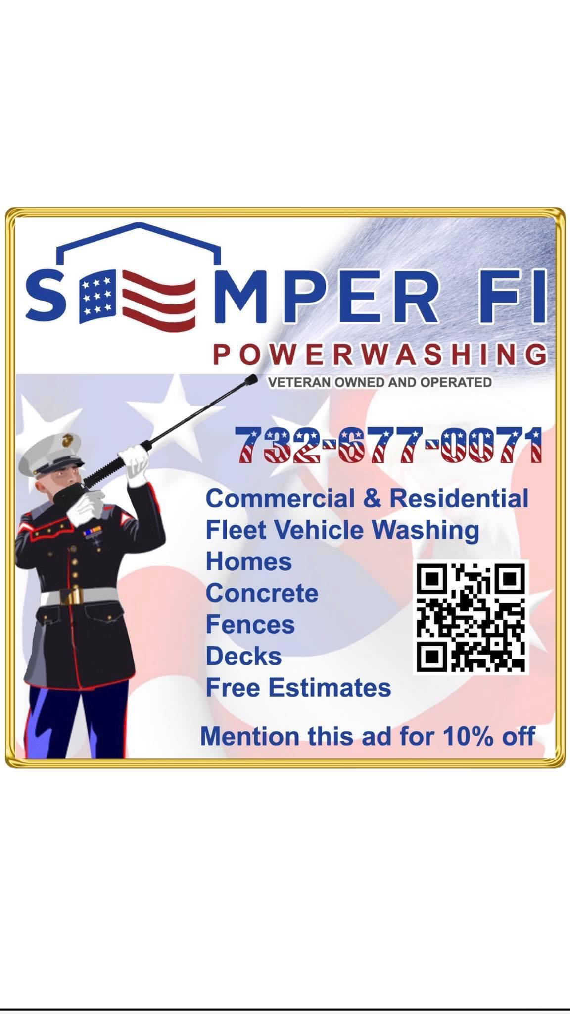 Semper Fi Powerwashing logo