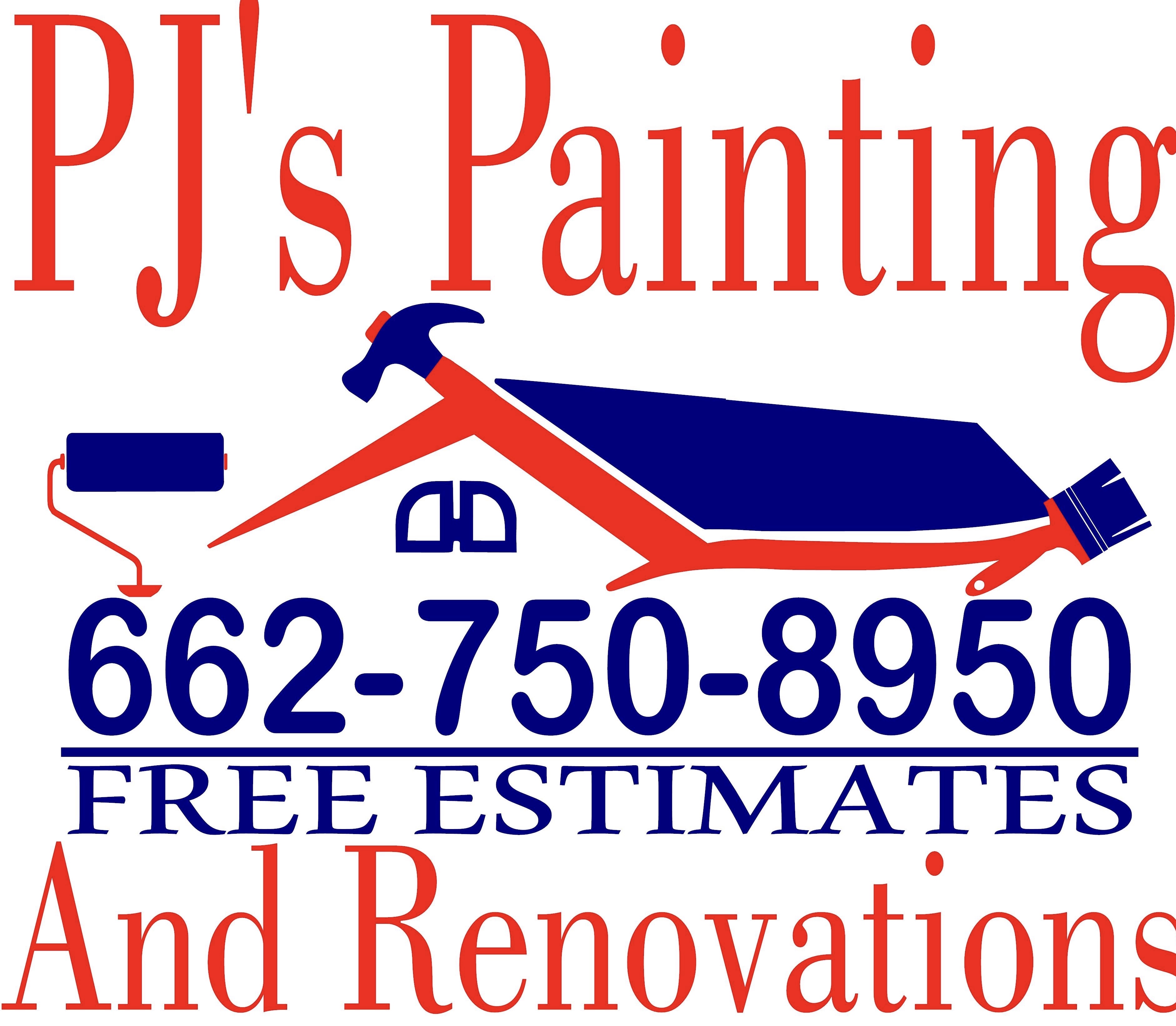Logo for PJs painting and renovations