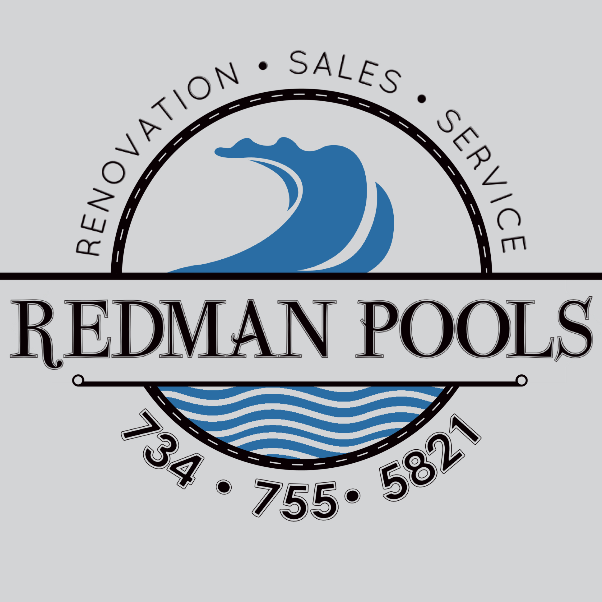 Redman Pools logo