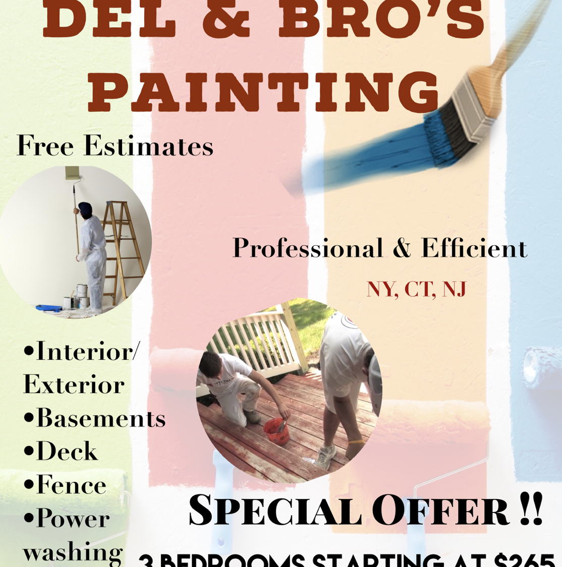 Del & Bro's Painting logo