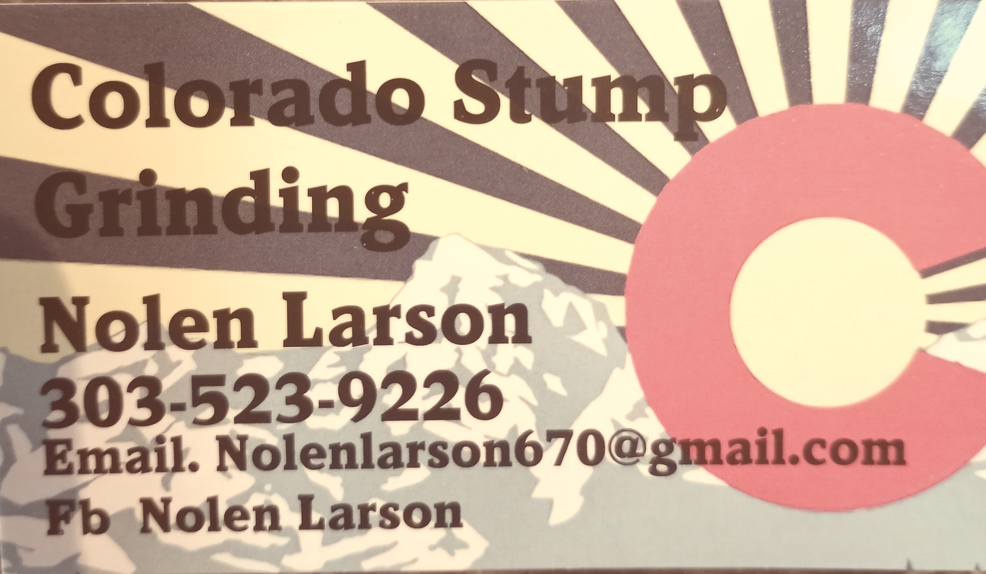 Logo for Colorado Stump Grinding