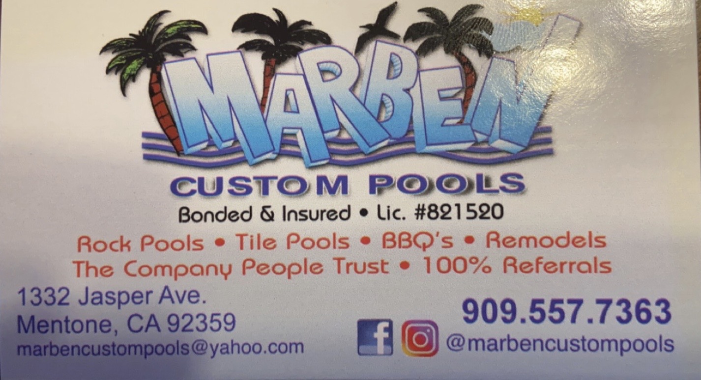 marben custom pools logo