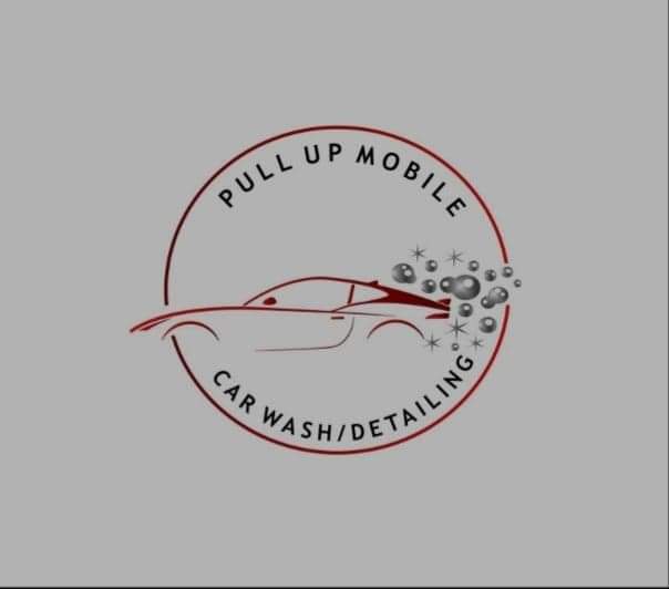 Pullup car wash and detailing logo