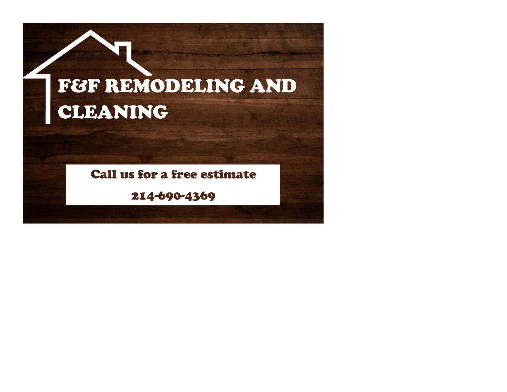 F&F Remodeling and Cleaning Services logo