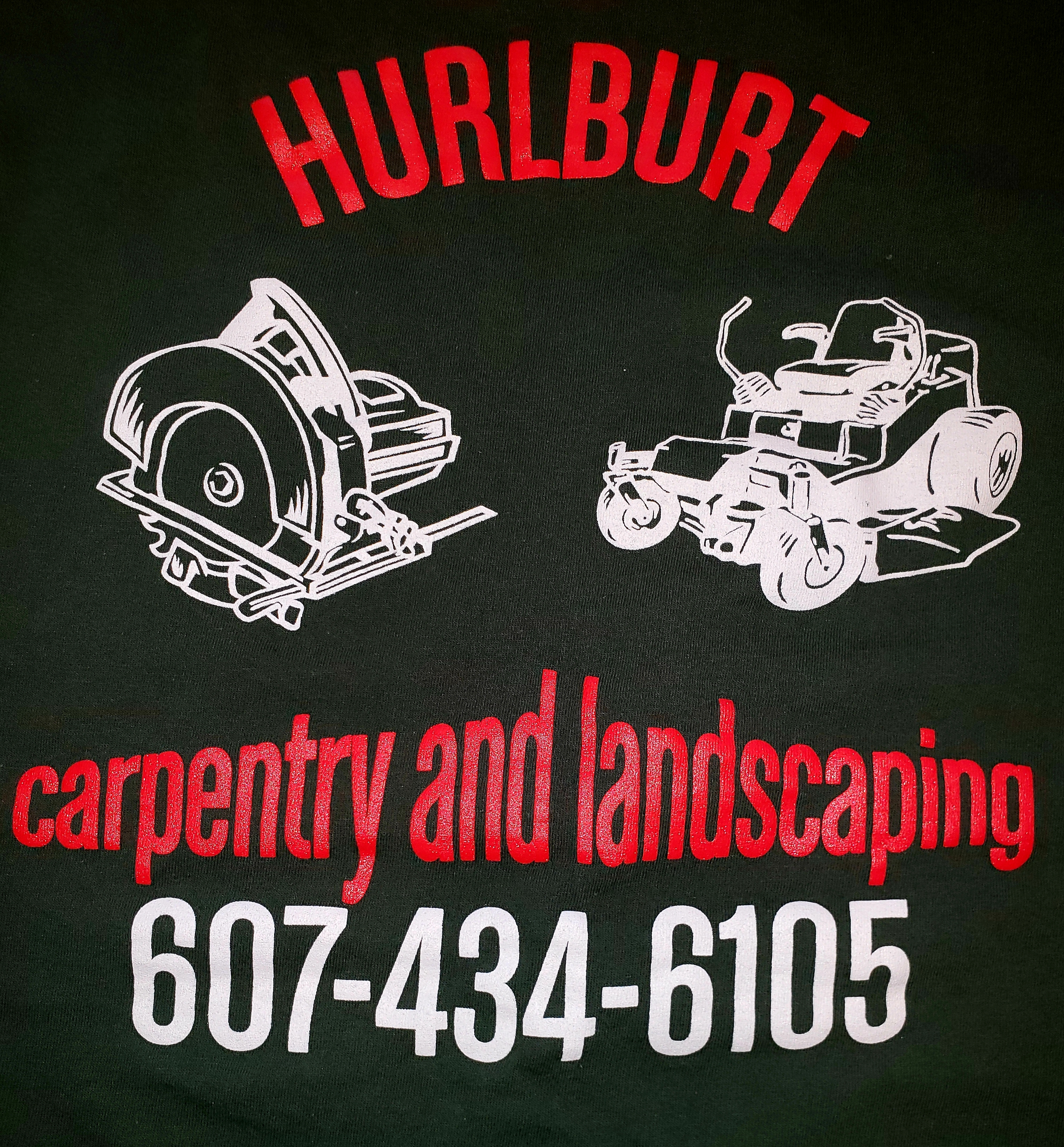 justin hurlburt carpentry and landscaping logo