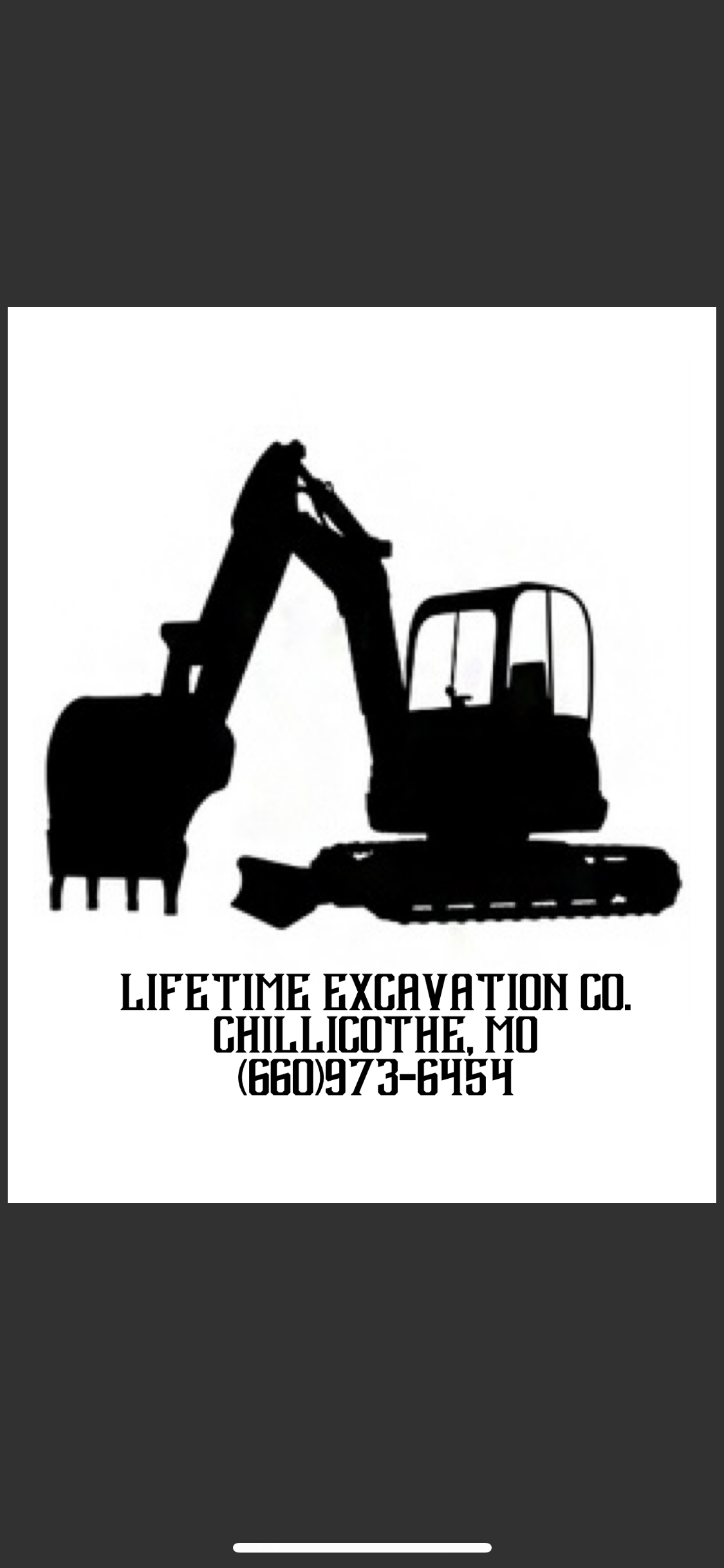 Lifetime excavation co logo